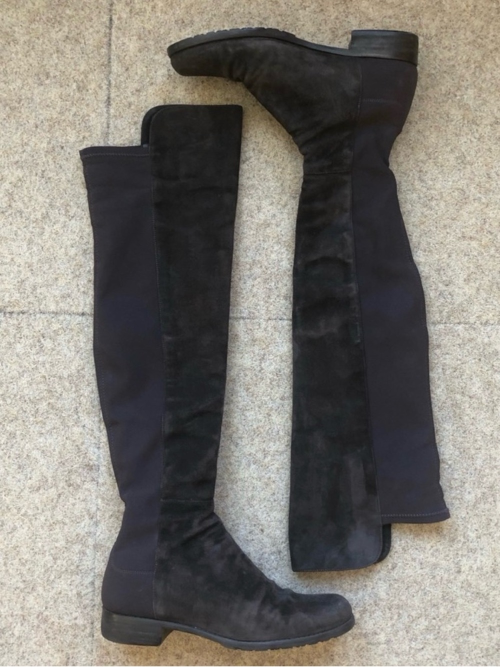 Stuart Weitzman 5050 Dark Grey Suede Boot